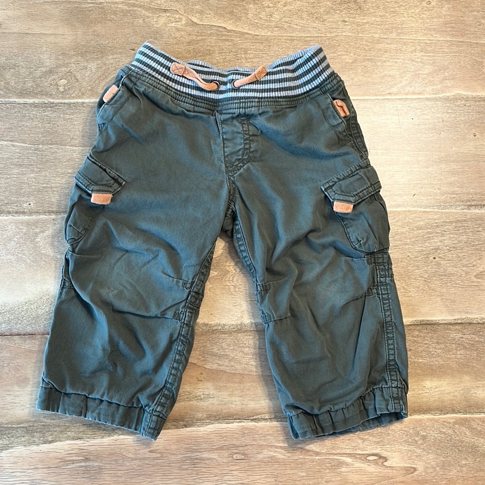 Hanna Anderson boys lined cargo pants, size 80 cm, size 2